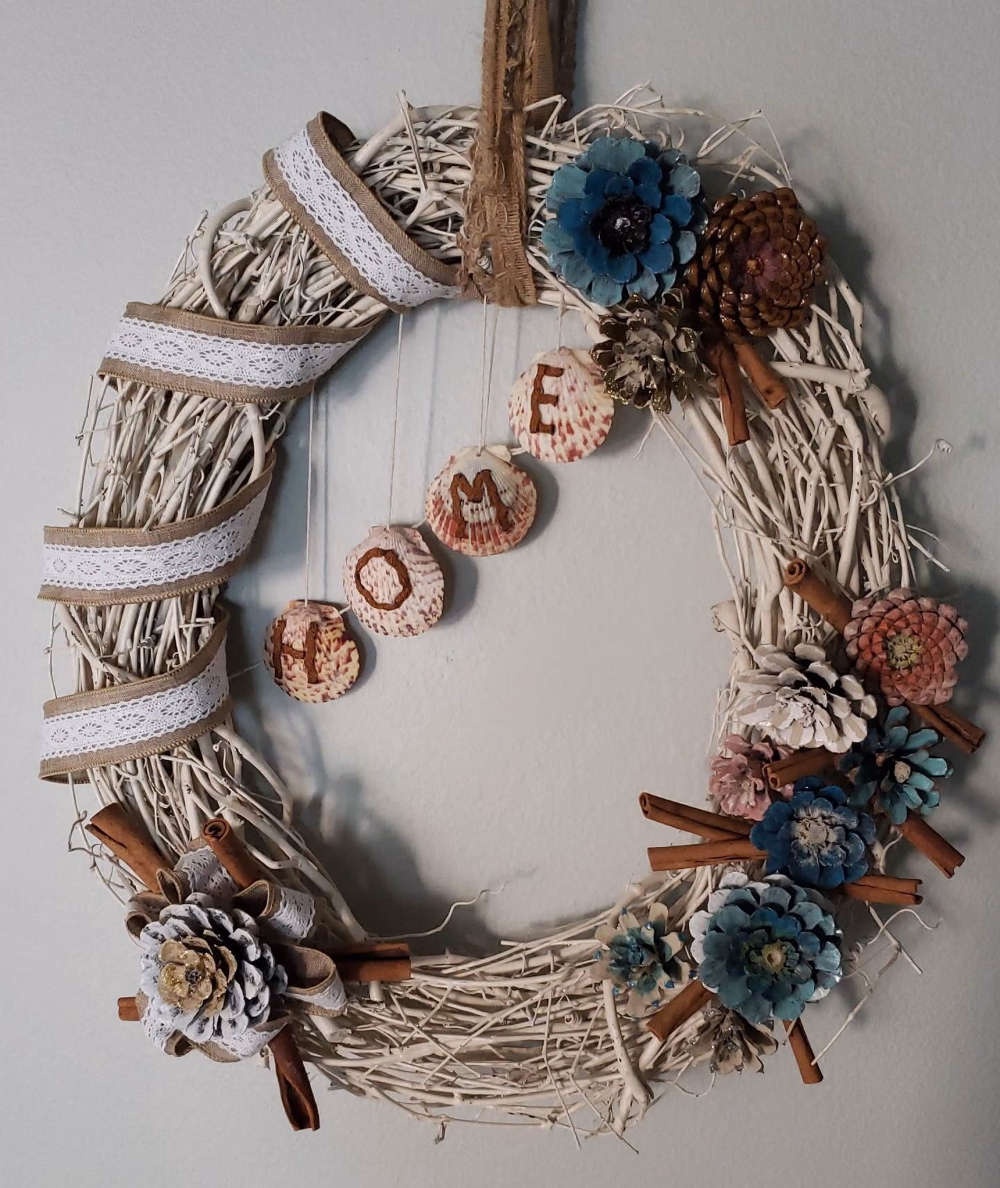A wreath I made for my parents